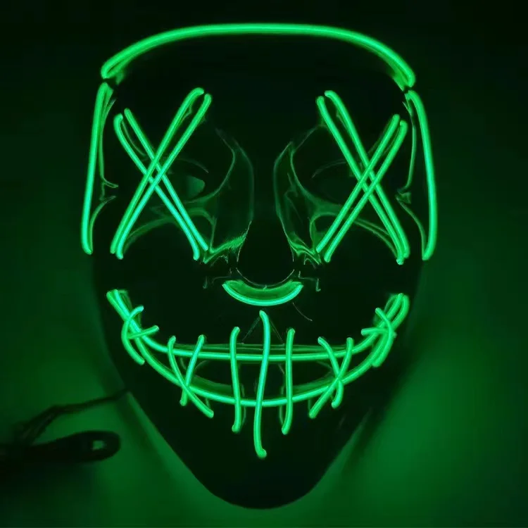 Led Purge Mask Halloween - Maska neonowa LED na Halloween dla