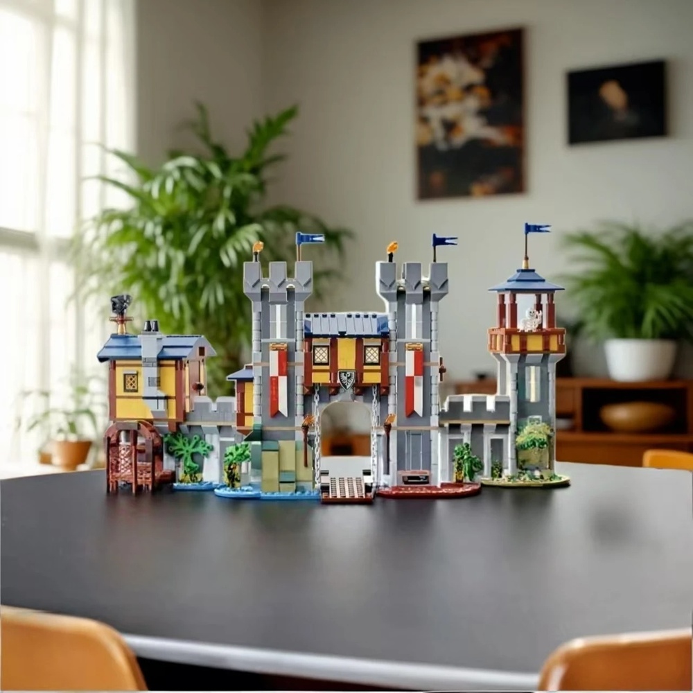 Novelty Gifts - 1426 elementów Nowy Średniowieczny Zamek Architektoniczny