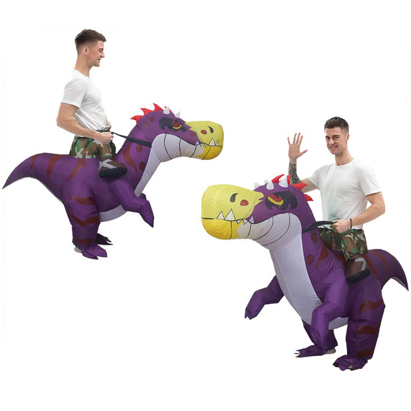 Kostium dmuchany dinozaur na H – Inflatable Dinosaur Costume Adult recenzja i cena